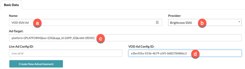 Beacon Ad Configuration