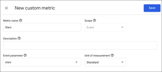 new custom metric