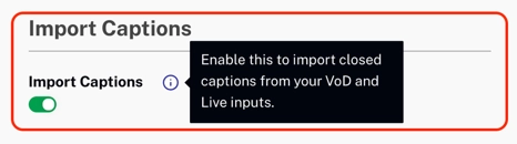 Import Captions