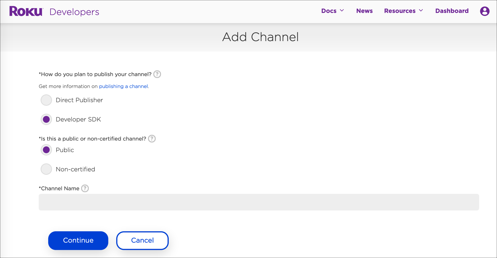Developer SDK Channel