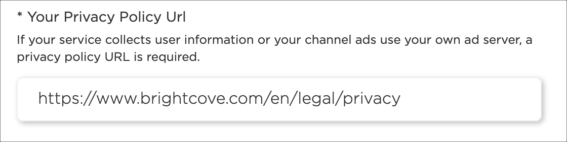 Privacy policy