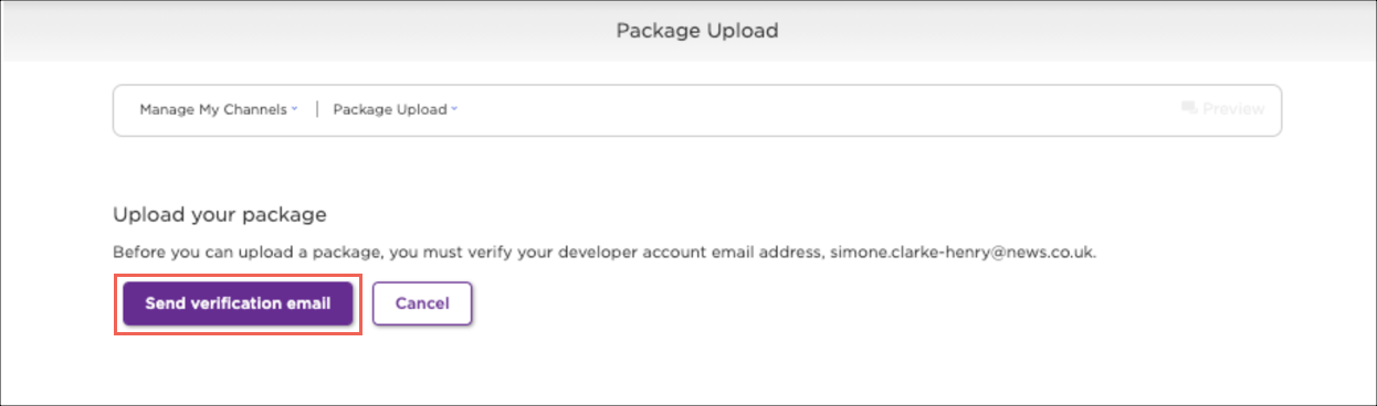 Email verification