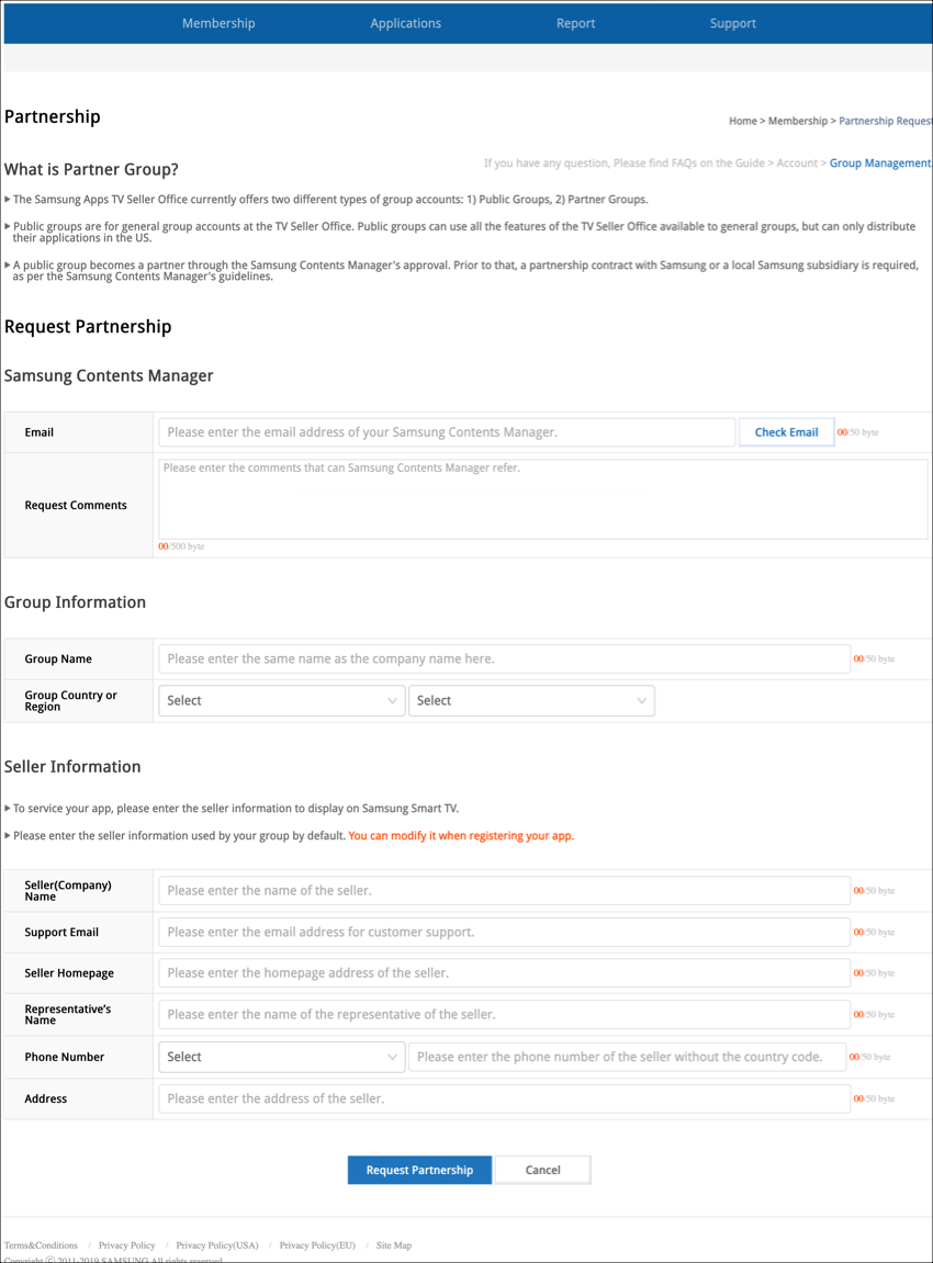 Partner information