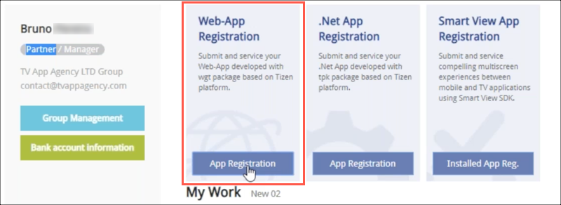 App registration