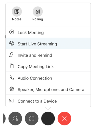Start Webex meeting